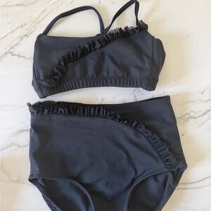 Five Dancewear Black Ruffled Women's XS Set